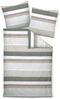 Janine J.D. Mako-Satin Bettwäsche 155x220 Streifen naturell grau siena 87090-07 Bild 2
