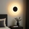 LED Wandleuchte, schwarz matt, Glas rauchfarben, D 30 cm Bild 3
