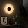 LED Wandleuchte, schwarz matt, Glas rauchfarben, D 30 cm Bild 4