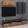 VCM Wandregal Arila 918600 Anthrazit H. 30 x B. 95 x T. 30 cm Bild 3