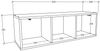 VCM Wandregal Arila 918600 Anthrazit H. 30 x B. 95 x T. 30 cm Bild 2