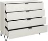 Kommode Erna 119x45x102 Kreidegrau matt Lack 14721-D Bild 3