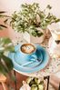 Seltmann Weiden Liberty Pure Colors Milchkaffeetasse mit Untertasse 380 ml 6er Set - Lagoon Blue Bild 2
