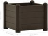 vidaXL Garten-Hochbeet PP Mokka 43x43x35 cm 313972 Bild 5
