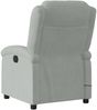 vidaXL Massagesessel Elektrisch Hellgrau Samt 3204289 Bild 5