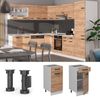 Küchenunterschrank R-Line Goldkraft Eiche 40 cm AP Anthrazit Vicco Bild 4