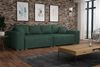 Big Sofa Couchgarnitur REGGIO Megasofa mit Schlaffunktion Stoff Poso Flaschengrün Bild 5