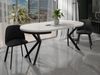 WFL GROUP Esstisch Ross ausziehbar rund industrial mit schwarzen Metallbeinen (MADE IN EU, erhältlich in 3 Größen – 90/100/120 cm ausziehbar auf 170/180/200 cm), platzsparender Tisch in Holzoptik für Küche, Esszimmer oder Wohnzimmer Bild 3