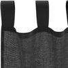 vidaXL Voile Vorhänge mit Lasche 2 Stk. Schwarz 4102258 Bild 5