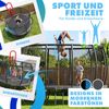 KESSER® Trampolin Outdoor, GS-Zertifikat, Gartentrampolin für Kinder & Erwachsene bis 150 kg mit Sicherheitsnetz, inklusive Tasche, Leiter, Randabdeckung & gepolsterten Netzstangen Anthrazit, Ø 244 cm Bild 5