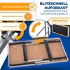 KESSER® Multifunktionstisch Profi 3- teilig, 100 x 60 cm, Tapeziertisch 30kg Tragkraft je Tisch Mit Ausziehfunktion Klapptisch Flohmarktisch Beistelltisch Mehrzwecktisch Campingtisch höhenverstellbar Schwarz Bild 3
