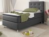 Boxspringbett KN006 90x200 cm Webstoff Anthrazit Bild 2