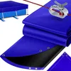 KESSER® Solar Poolabdeckung Pool Abdeckplane | Poolplane aus 200g/m² PE Material Inkl. Stahlseil + Seilspanner mit ösen Solarplane Abdeckung UV-resistente Sommer & Winter Blau / Schwarz, Eckig 410 x 220 cm Bild 2