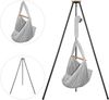 Federwiege mit Tipi Bio Grey Anthrazit Schafwolle Bild 2