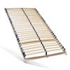 Lattenrost 90x200, Ergonomischer 7 Zonen Lattenrost mit stabilem Buchenholzrahmen, 28 Latten, Hergestellt in Deutschland, Selbstmontage, Traglast ca. 150Kg, Flexible Federholzleisten