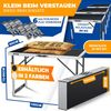 KESSER® Multifunktionstisch Profi 3- teilig, 100 x 60 cm, Tapeziertisch 30kg Tragkraft je Tisch Mit Ausziehfunktion Klapptisch Flohmarktisch Beistelltisch Mehrzwecktisch Campingtisch höhenverstellbar Schwarz Bild 2
