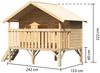 Karibu Stelzenhaus Maxi naturbelassen Bild 5