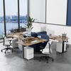 Devoko 120×60cm Elektrisch Höhenverstellbarer Schreibtisch mit Monitorständer, Computer-Schreibtisch, mit 2 Höhen-Speicherfunktionen, Vintagebraun Bild 2