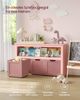 Songmics 'Vasagle' Kinderregal mit Rollen, Holzwerkstoff pastellrosa, 30 x 102 x 60 cm Bild 4
