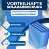 KESSER® Solarplane Poolabdeckung, flexibel, zuschneidbar, für Wassererwärmung, mit Schere, Lochzange & 12 Ösen Blau, 260 x 160cm Bild 2