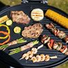 Cloer Barbecue-Grill, Outdoor Standgrill mit integriertem Thermometer, Antihaftbeschichtung, 2400 Watt, platzsparend verstaubar, 91,5 x 64 x 59 cm Bild 3