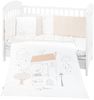 Kikkaboo Babybettwäsche My Teddy 6-teilig Decke 135x95 cm Kissen 45x35 cm weiß Bild 2