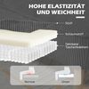 HOMCOM Polstersofa 2-Sitzer, mit Holzbeinen und Cord-Optik, Grau, 117 x 56,5 x 77 cm Bild 4