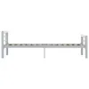 vidaXL Bettgestell Grau und Weiß Metall 100 × 200 cm 284557 Bild 4