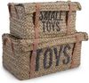 Childhome 2er-Set Spielzeugkisten, Rattan Bild 2