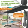 KESSER® 'SUN XL' Sonnenschirm, inkl. Abdeckung + Windsicherung, Drehbar, Neigbar, Kippbar, 360° Rotation, mit Kurbel, UV50+, Polyester Anthrazit, 300x300 cm Bild 4