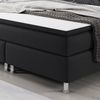 Boxspringbett R002 180x200 cm, Webstoff, schwarz Bild 3