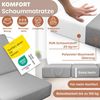KESSER® Klappmatratze, 3-fach faltbar zum Sitzhocker, Schaumstoff 25kg/m³, extra dick 15cm, atmungsaktiv, waschbar, abnehmbarer Bezug, Matratze inkl. Camping Tragetasche Grau, 140 x 195 x 15 cm Bild 5