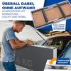 KESSER® Multifunktionstisch Profi 3- teilig, 100x60 cm, Tapeziertisch 90kg Gesamtbelastung, mit Ausziehfunktion Klapptisch Flohmarktisch Beistelltisch Mehrzwecktisch Campingtisch höhenverstellbar Bild 5