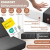 KESSER® Klappmatratze Gästematratze 3-fach Faltmatratze faltbar zum Sitzhocker | Schaumstoff 25kg/m³ extra dick 15cm atmungsaktiv waschbar abnehmbarer Bezug | Matratze inkl. Camping Tragetasche Anthrazit, 140 x 195 x 15 cm Bild 5