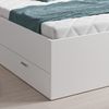 Juist Doppelbett mit Bettkasten, inkl. Bonellfederkern-Matratze und 13 Leisten-Rollrost, Anthrazit/Weiß, 140x200 cm Bild 4
