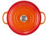 Le Creuset Stew Pot Rund Signature 22 cm ofenrot - 20 bis 24 cm - Orange Bild 4