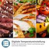 Philips Kontaktgrill 7000 series, 220 °C Scharnier, Verschlussdeckel 180°, Schwarz, 17,7 x 35,4 x 37,5 cm Bild 3