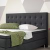 BERN Boxspringbett 180x200cm H3 Anthrazit Bild 2