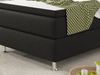 Boxspringbett KN007 90x200 cm Webstoff Schwarz Bild 4