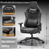 Devoko Gaming-Stuhl Luxuriöser Wildlederimitat,Ergonomisch & Großzügigem Sitz,Bürostuhl, Verstellbare Rückenlehne 90°–135°,3D-verstellbare Armlehnen Bild 5