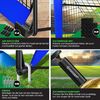 KESSER® Fußballtor für Outdoor, UV-beständiges Netz, Stahlrahmen mit Polsterung, Erdhaken, Luftpumpe, Schwarz, 300cm Bild 5