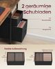 VASAGLE Arbeitstisch mit Monitorständer und Stoffschubladen, Computertisch mit Ladestation, für Büro, 120 x 60 cm, braun Bild 4