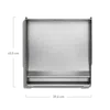 BURNHARD Premium Plancha Set mit 2tlg. Grillspachtel und Grillschaber, Edelstahl Silber, 6,6 x 43,5 x 39,6 cm Bild 5