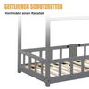 Massivholzbett (1-tlg), Kiefer Kinderbett Hausbett mit Tafel 90x200cm Bild 4