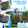 KESSER® Trampolin Outdoor, GS-Zertifikat, Gartentrampolin für Kinder & Erwachsene bis 150 kg mit Sicherheitsnetz, inklusive Tasche, Leiter, Randabdeckung & gepolsterten Netzstangen Blau, Ø 366 cm Bild 5