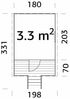 Palmako Stelzen Spielhaus Huck, 3,3 m2, unbehandelt Bild 3