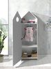 CASAMI Schrank mit 1 Tür weiß, Rillenprofil senkrecht, Ausführung MDF lackiert Bild 5