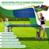 KESSER® Tischtennisplatte Mini mit Tischtennisschläger-Set, Tischtennisbällen und TT-Netz | Indoor | Unterwegs, laminierte Platte + klappbar – Kofferdesign, Kinder und Erwachsene – 153 x 76,5 cm Schwarz / Blau Bild 5