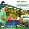 KESSER® Tischtennisplatte Mini mit Tischtennisschläger-Set, Tischtennisbällen und TT-Netz | Indoor | Unterwegs, laminierte Platte + klappbar – Kofferdesign, Kinder und Erwachsene – 153 x 76,5 cm Schwarz / Blau Bild 2