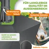KESSER® 'SUN XL' Sonnenschirm, inkl. Abdeckung + Windsicherung, Drehbar, Neigbar, Kippbar, 360° Rotation, mit Kurbel, UV50+, Polyester Anthrazit, 300x300 cm Bild 3